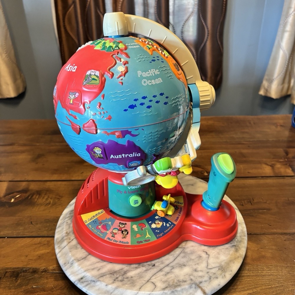 VTech Fly & And Learn Adventure Globe Non-Working For Parts